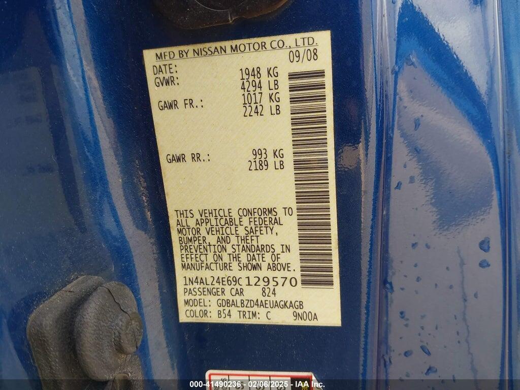 1N4AL24E69C129570 2009 NISSAN ALTIMA photo no. 9