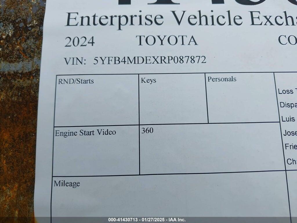 5YFB4MDEXRP087872 2024 TOYOTA COROLLA photo no. 9