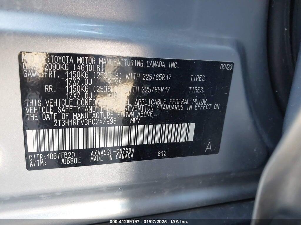 2T3H1RFV3PC247995 2023 TOYOTA RAV4 photo no. 9