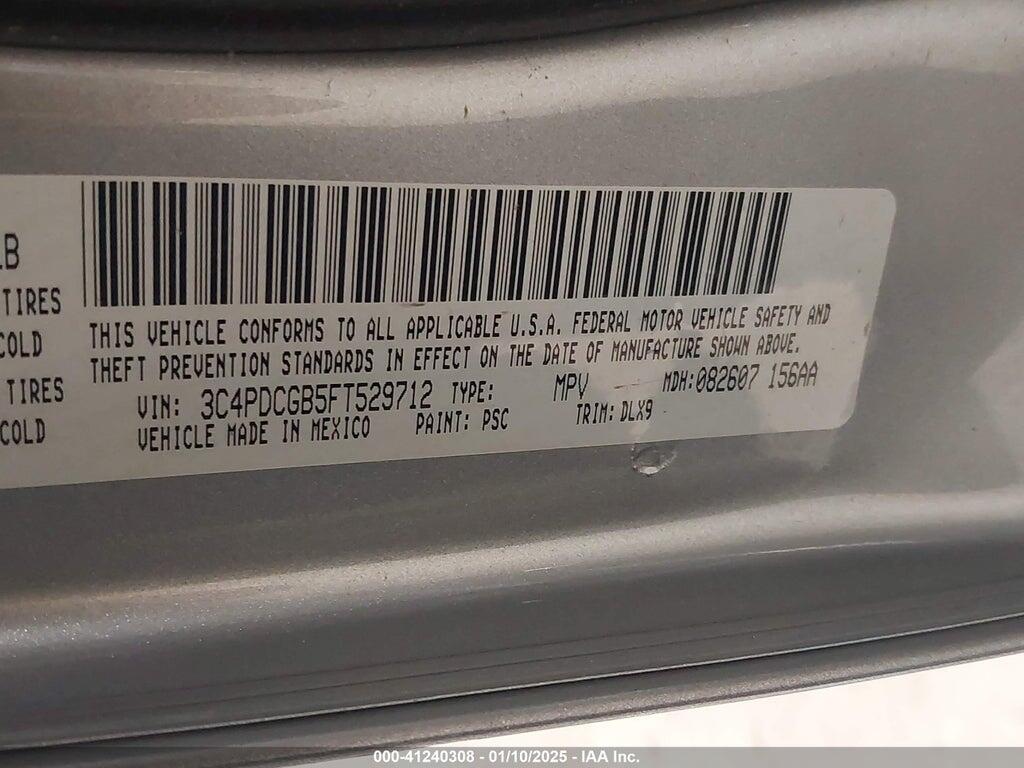 3C4PDCGB5FT529712 2015 DODGE JOURNEY photo no. 9