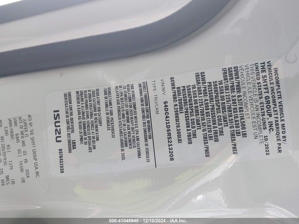 54DC4J1D5RS213208 2024 ISUZU NPR HD photo no. 9