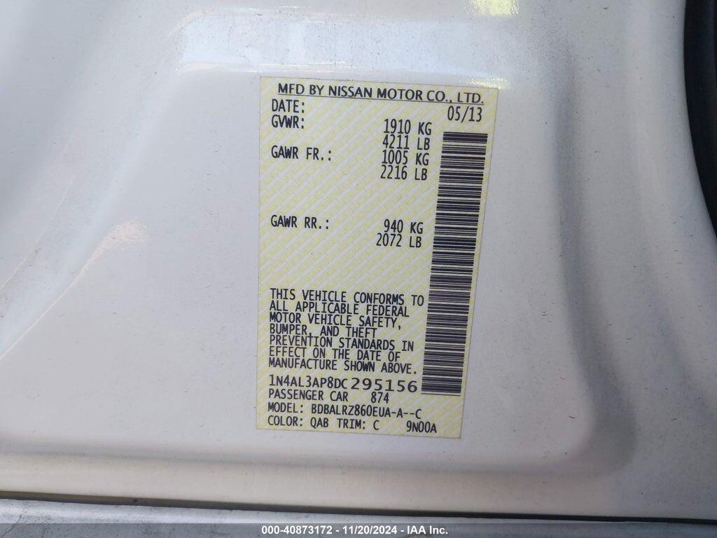 1N4AL3AP8DC295156 2013 NISSAN ALTIMA photo no. 9