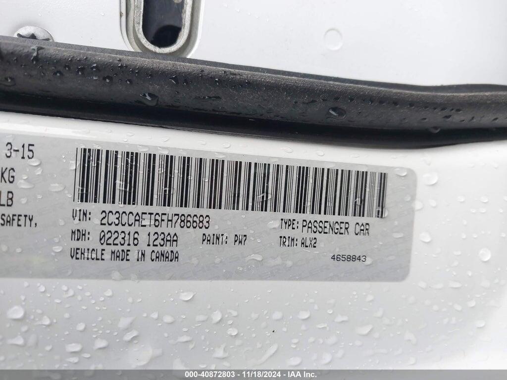 2C3CCAET6FH786683 2015 CHRYSLER 300C photo no. 9