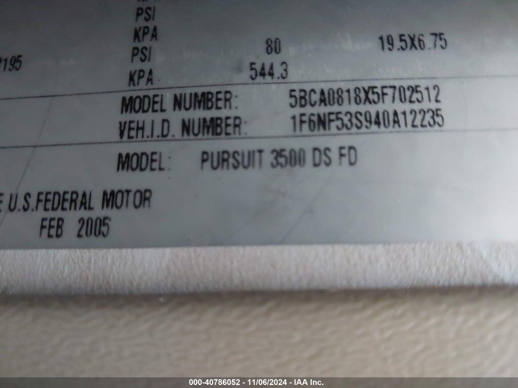 1F6NF53S940A12235 2004 FORD F550 photo no. 9
