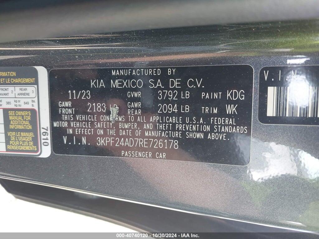 3KPF24AD7RE726178 2024 KIA FORTE photo no. 9