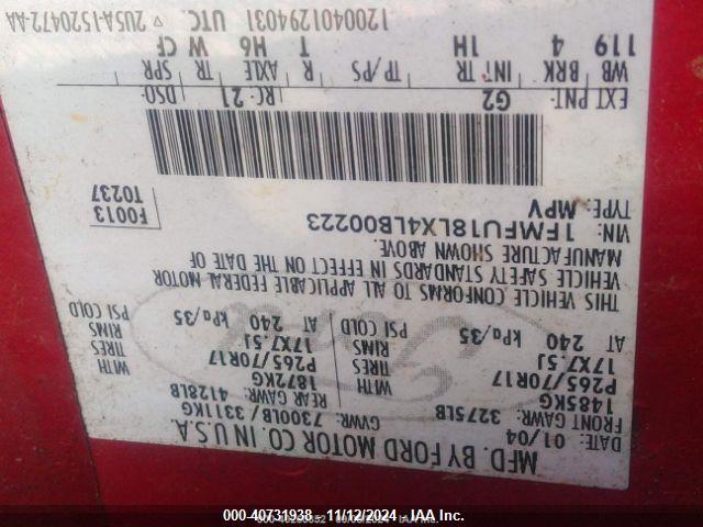 1FMFU18LX4LB00223 2004 FORD EXPEDITION photo no. 9
