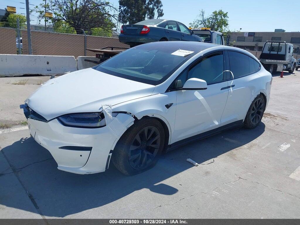 7SAXCAE52NF345994 2022 TESLA MODEL X photo no. 2