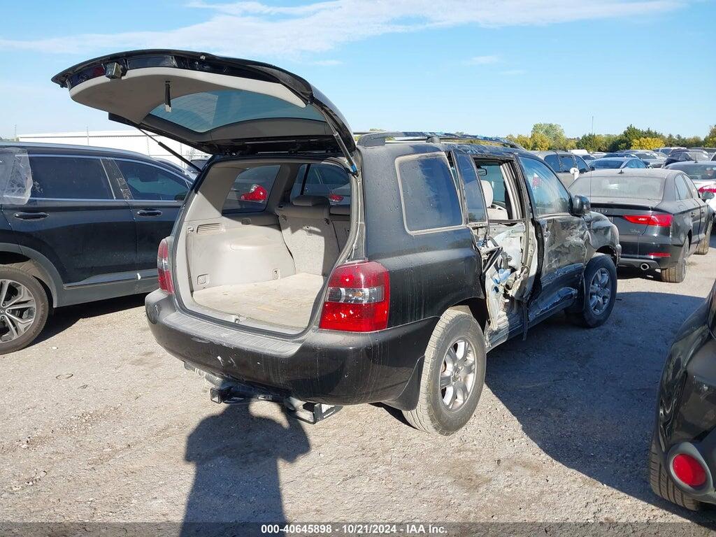 JTEGP21A940004210 2004 TOYOTA HIGHLANDER photo no. 4