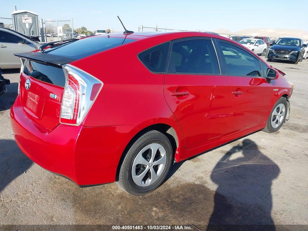 JTDKN3DU0E1752114 2014 TOYOTA PRIUS photo no. 4