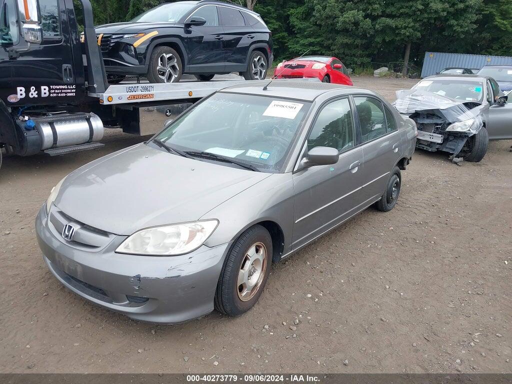 JHMES96635S005638 2005 HONDA CIVIC HYBRID photo no. 2