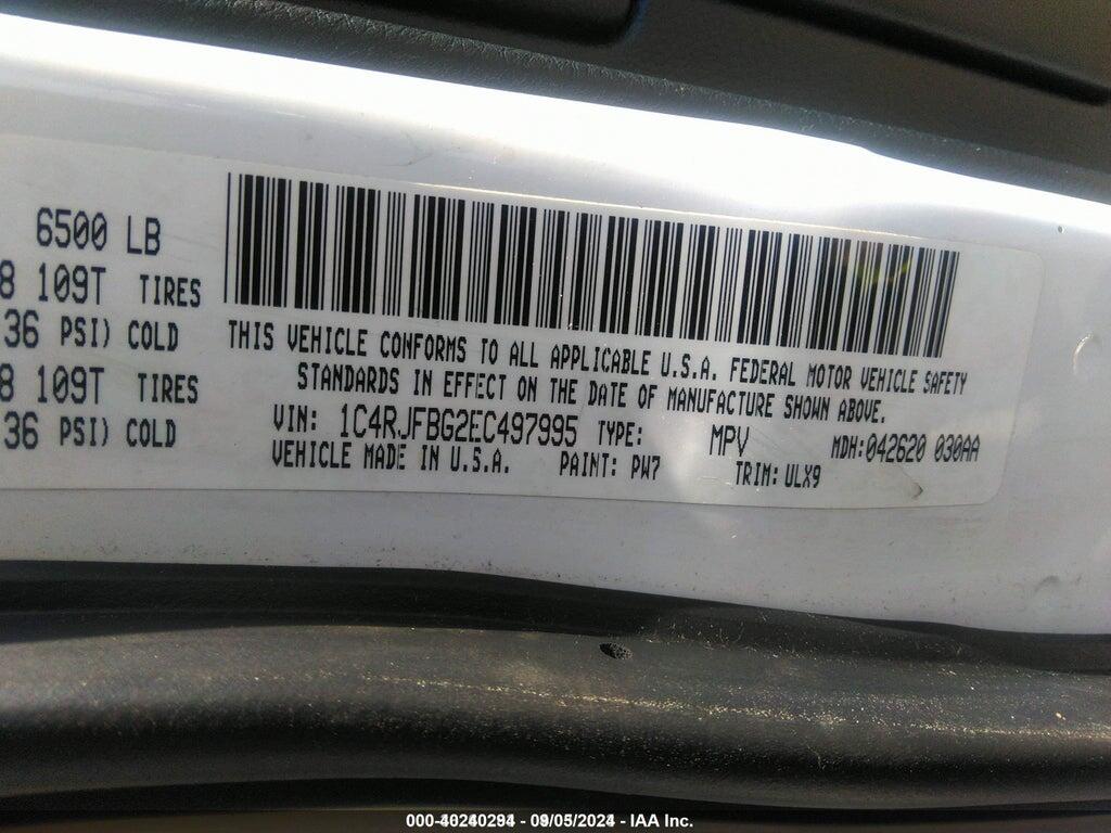 1C4RJFBG2EC497995 2014 JEEP GRAND CHEROKEE photo no. 9