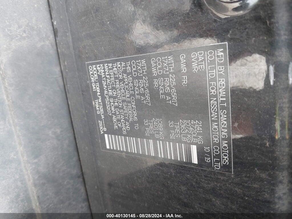 KNMAT2MV4LP523207 2020 NISSAN ROGUE photo no. 9