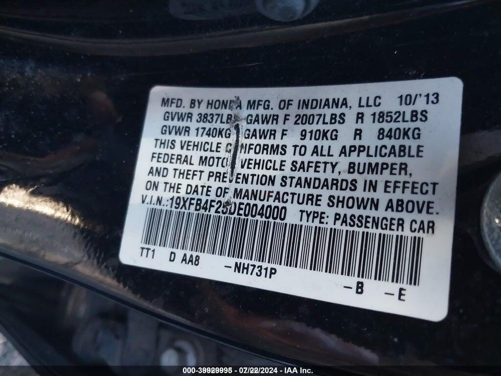 19XFB4F25DE004000 2013 HONDA CIVIC HYBRID photo no. 9