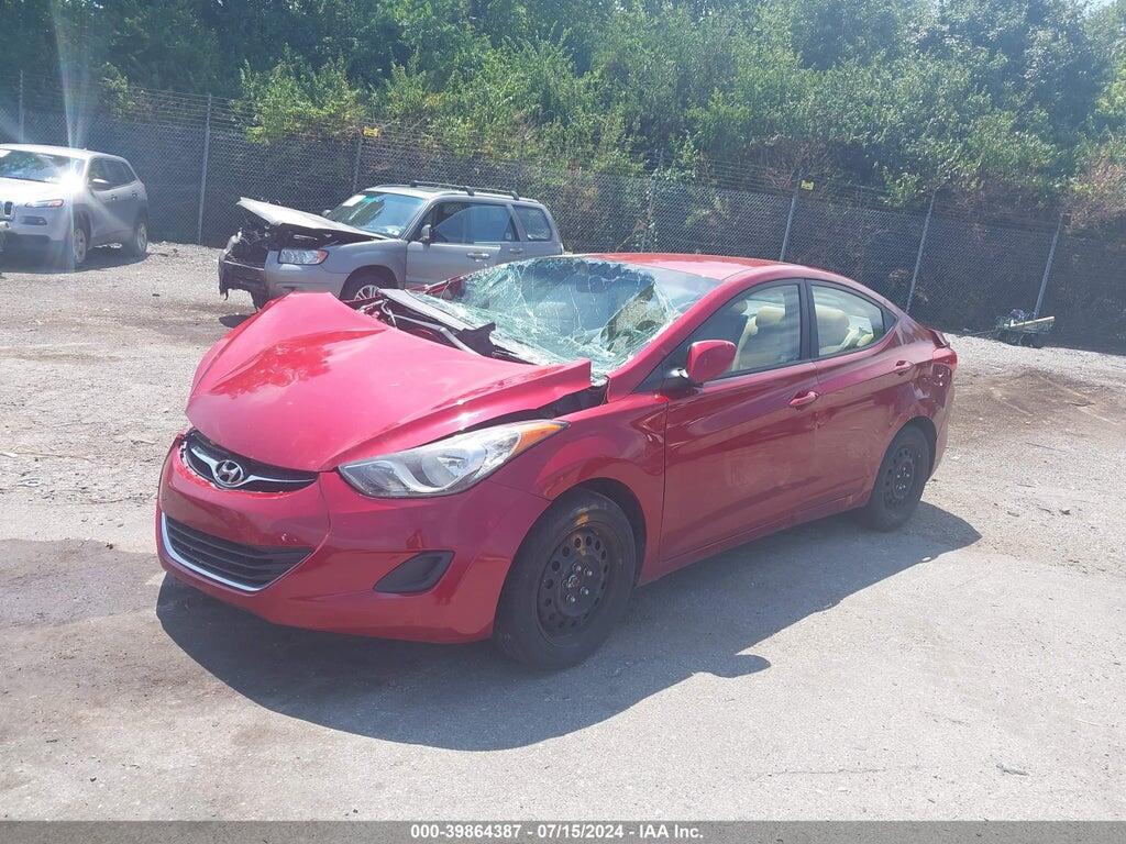 KMHDH4AE3DU491959 2013 HYUNDAI ELANTRA photo no. 2