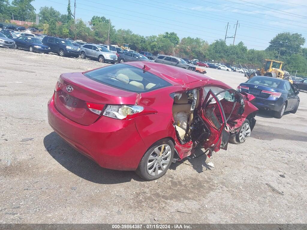 KMHDH4AE3DU491959 2013 HYUNDAI ELANTRA photo no. 4