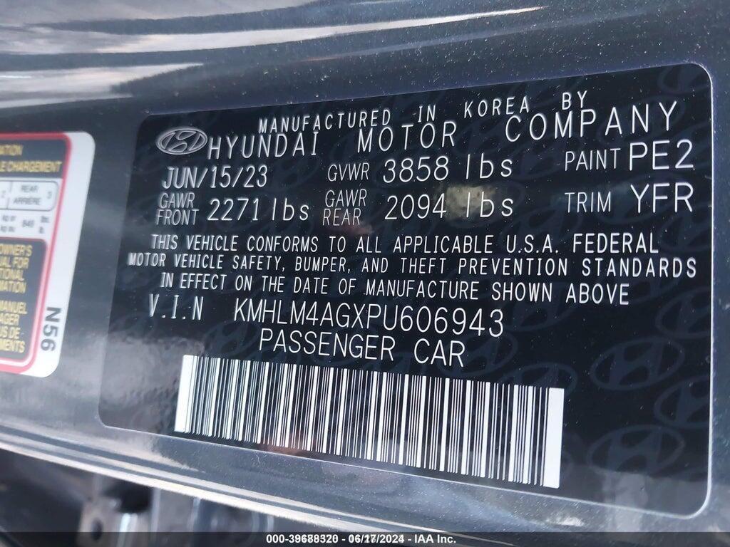 KMHLM4AGXPU606943 2023 HYUNDAI ELANTRA photo no. 9
