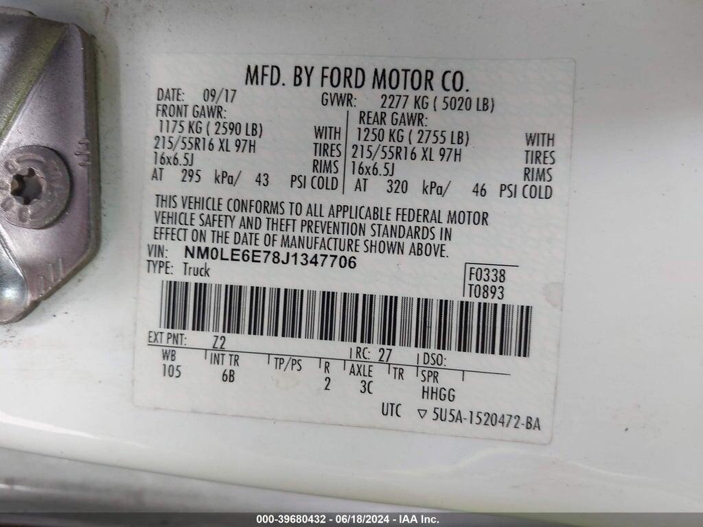 NM0LE6E78J1347706 2018 FORD TRANSIT CONNECT photo no. 9