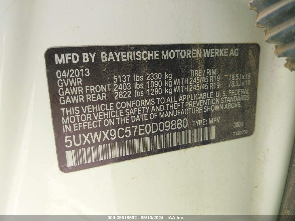 5UXWX9C57E0D09880 2014 BMW X3 photo no. 9