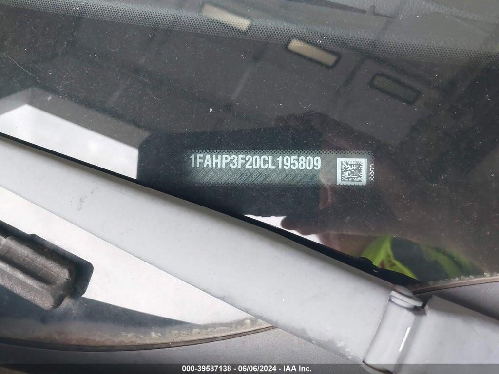 1FAHP3F20CL195809 2012 FORD FOCUS photo no. 9