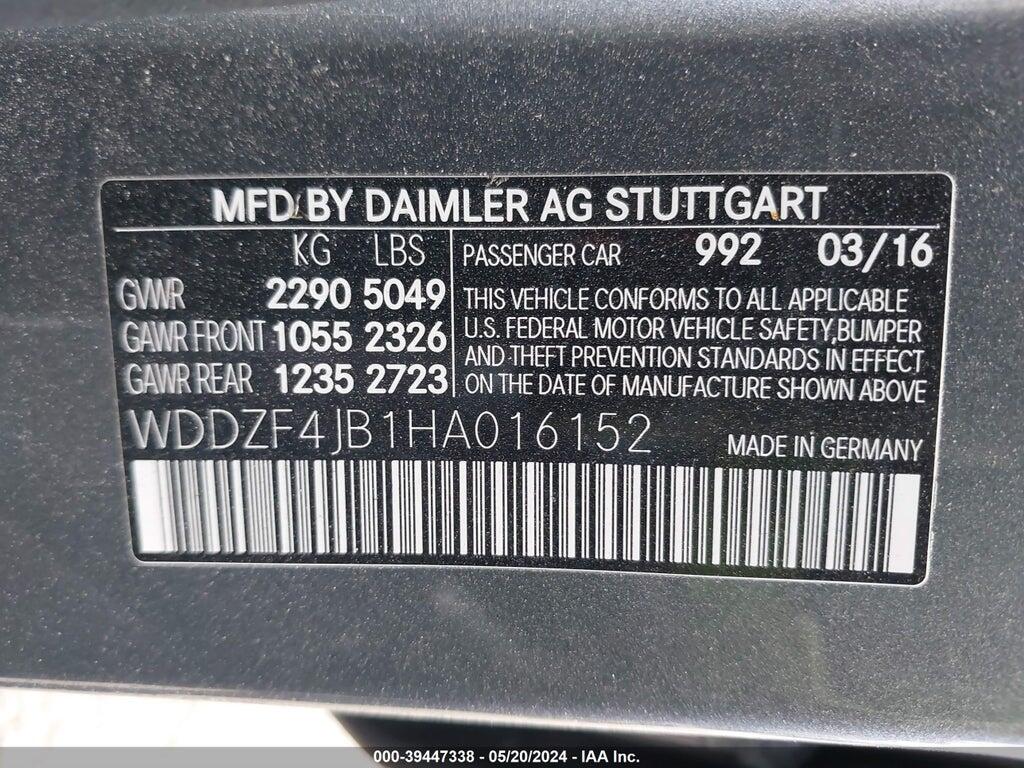 WDDZF4JB1HA016152 2017 MERCEDES-BENZ E 300 photo no. 9