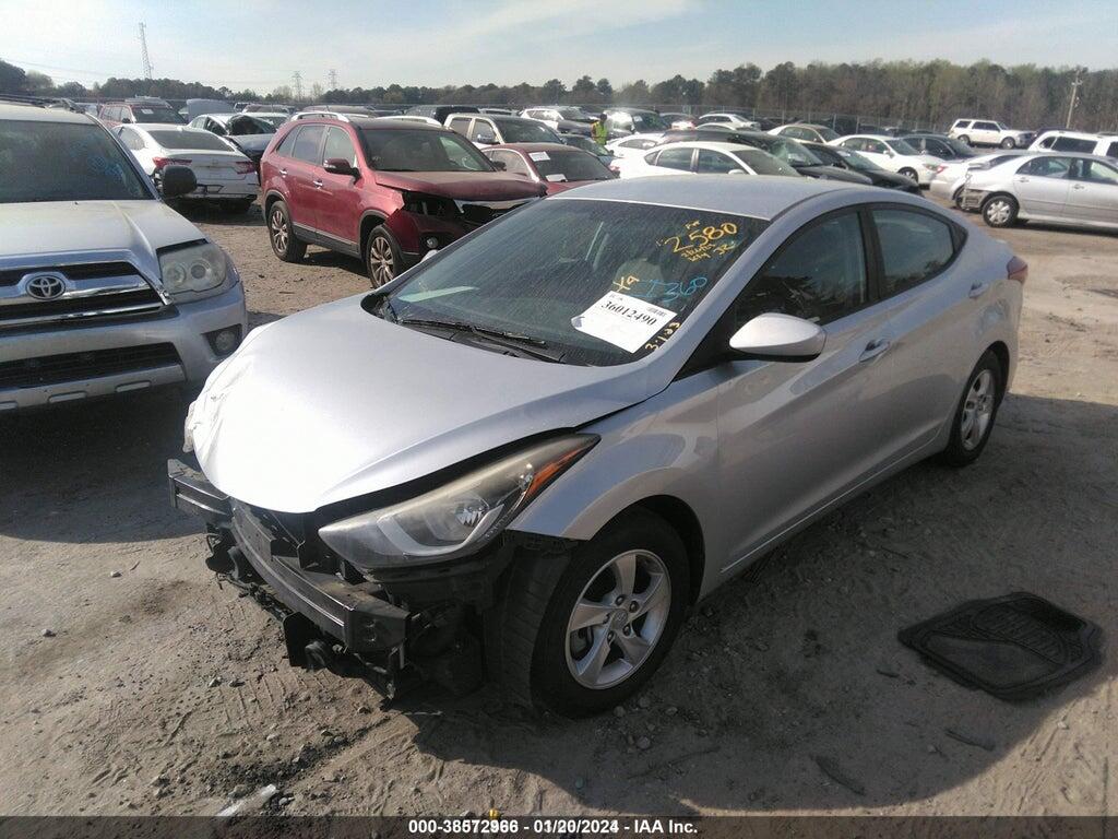 5NPDH4AE4EH472580 2014 HYUNDAI ELANTRA photo no. 2