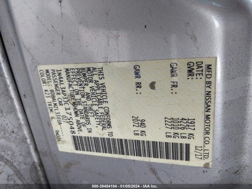1N4AL3AP3JC175048 2018 NISSAN ALTIMA photo no. 9