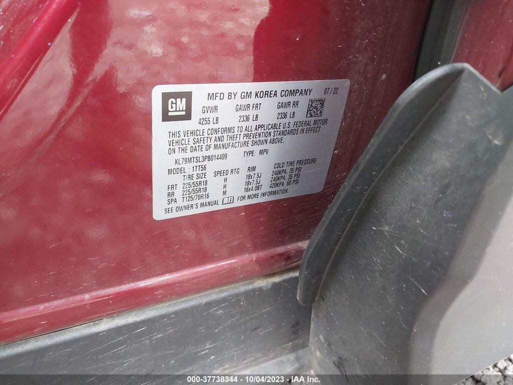 KL79MTSL3PB014409 2023 CHEVROLET TRAILBLAZER photo no. 9