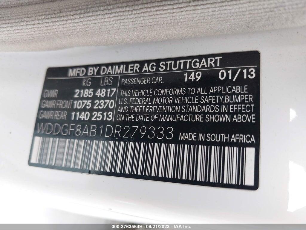 WDDGF8AB1DR279333 2013 MERCEDES-BENZ C 300 photo no. 9