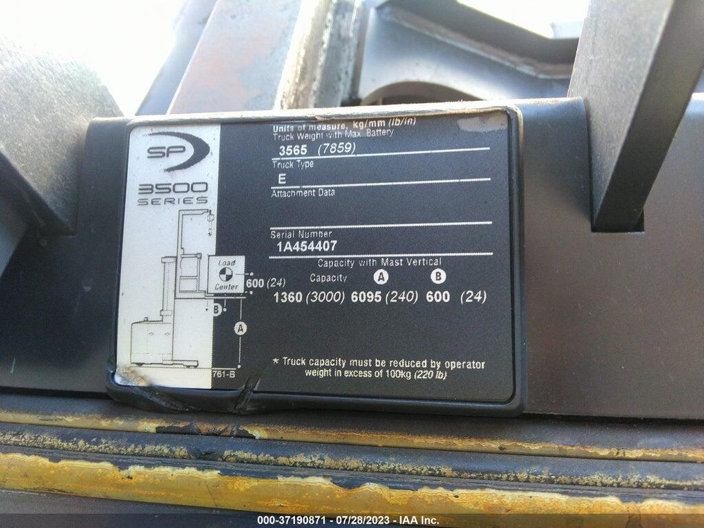 0000000001A454407 2013 CROWN SP3520-30 FORKLIFT photo no. 9