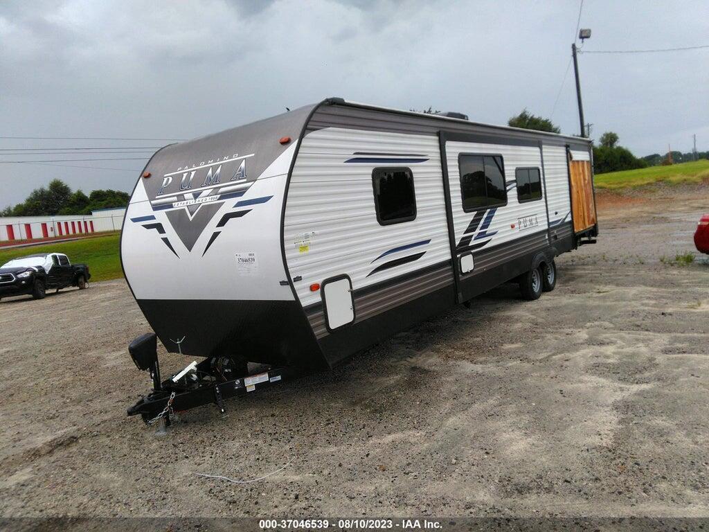 4X4TPUG27MP092013 2021 FOREST RIVER PUMA TRAVEL TRAILER photo no. 2