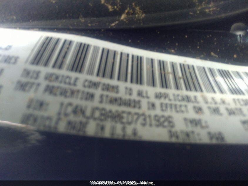 1C4NJCBA0ED731926 2014 JEEP COMPASS photo no. 9