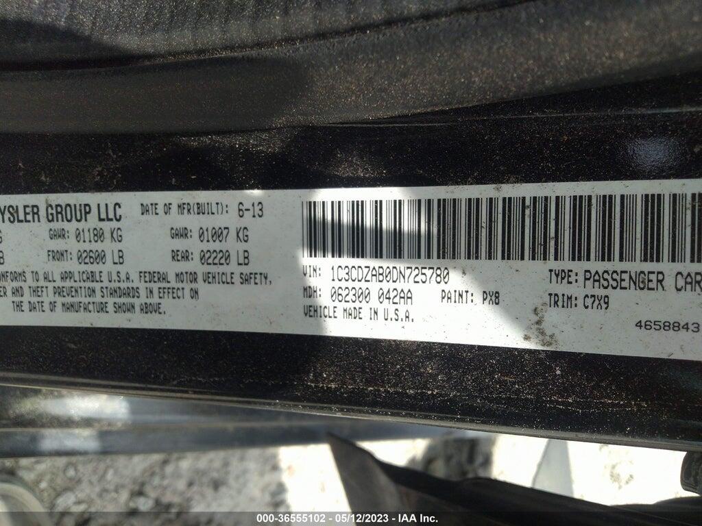 1C3CDZAB0DN725780 2013 DODGE AVENGER photo no. 9