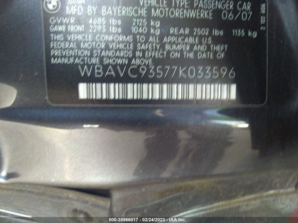 WBAVC93577K033596 2007 BMW 328XI photo no. 9