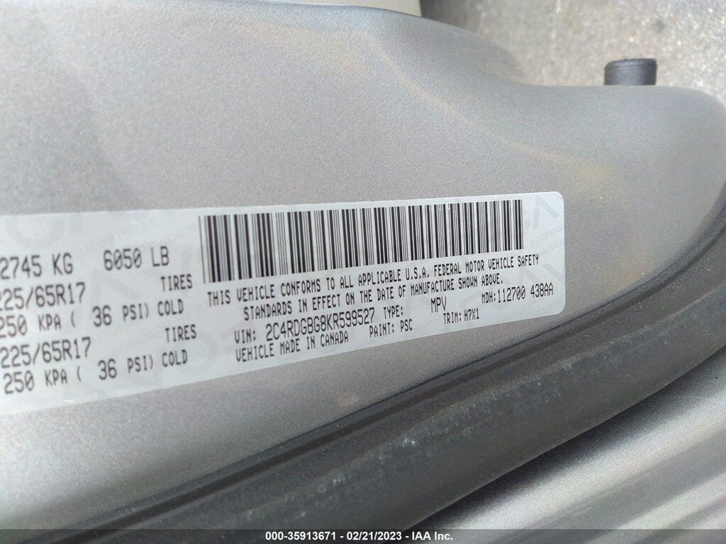 2C4RDGBG8KR599527 2019 DODGE GRAND CARAVAN photo no. 9