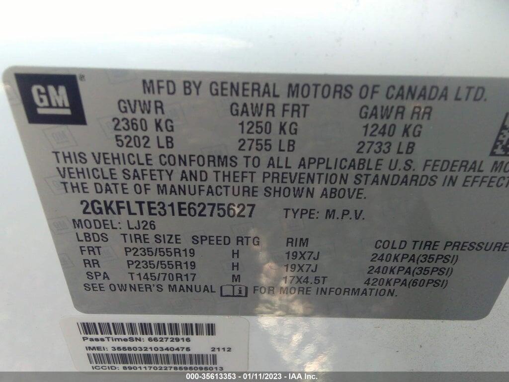2GKFLTE31E6275627 2014 GMC TERRAIN photo no. 9