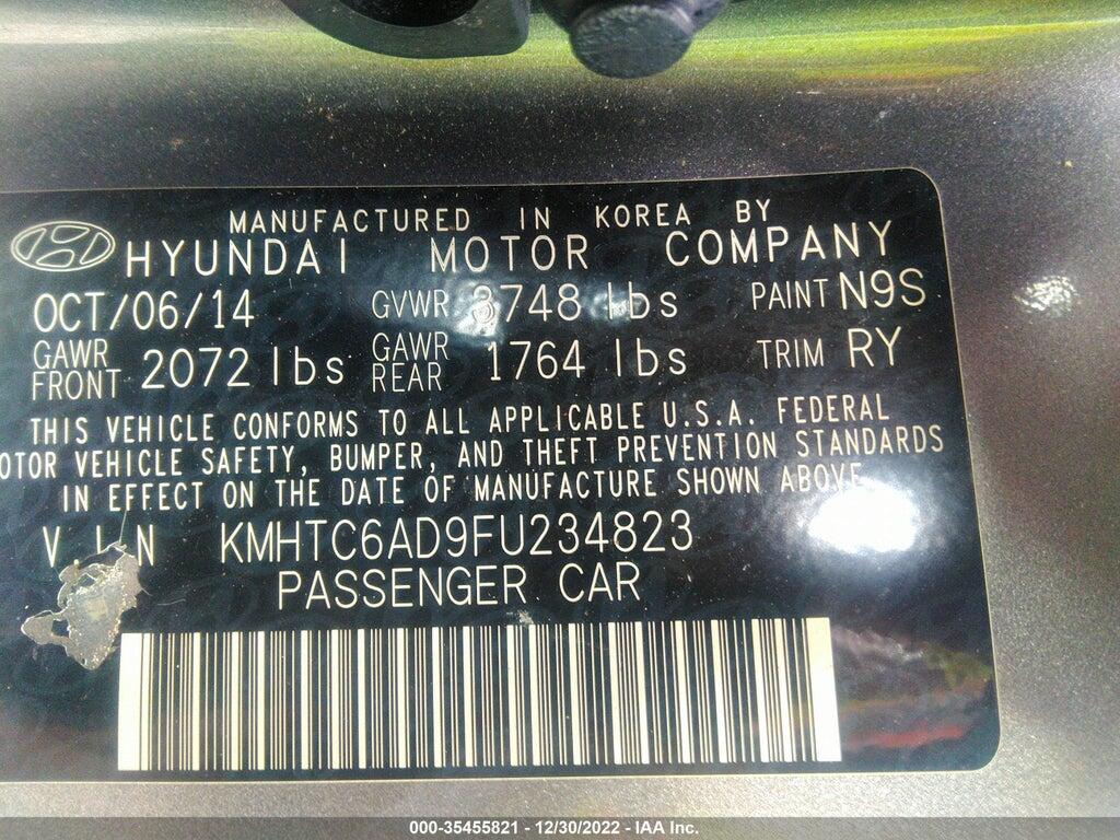 KMHTC6AD9FU234823 2015 HYUNDAI VELOSTER photo no. 9