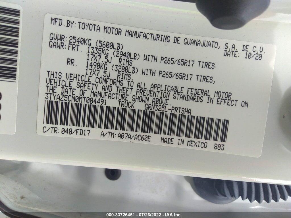 3TYAZ5CN0MT004491 2021 TOYOTA TACOMA photo no. 9