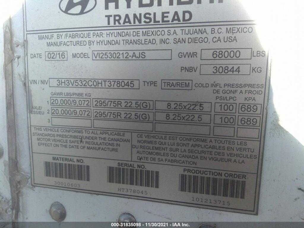 3H3V532C0HT378045 2017 HYUNDAI TRANSLEAD INC UNKNOWN photo no. 9