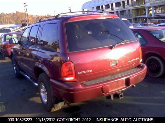 1B4HS48Z42F193841 2002 DODGE DURANGO photo no. 3