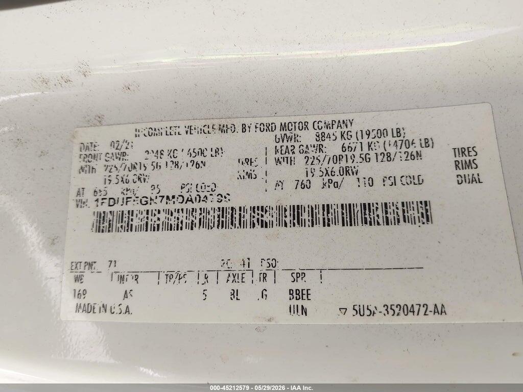 1FDUF5GN7MDA04796 2021 FORD F-550 CHASSIS photo no. 8