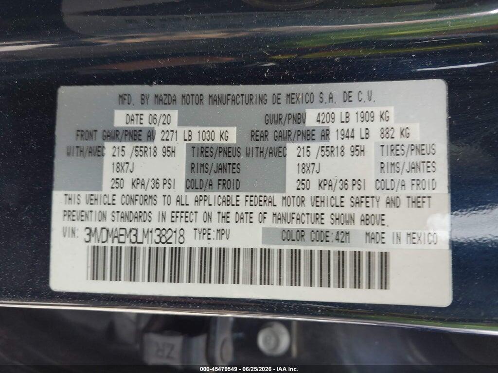 3MVDMAEM3LM138218 2020 MAZDA CX-30 photo no. 9