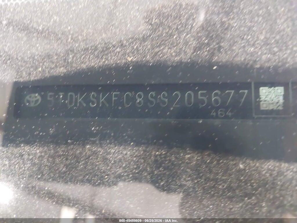 5TDKSKFC8SS205677 2025 TOYOTA SIENNA photo no. 9