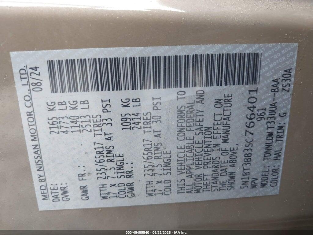 5N1BT3BB3SC766401 2025 NISSAN ROGUE photo no. 9