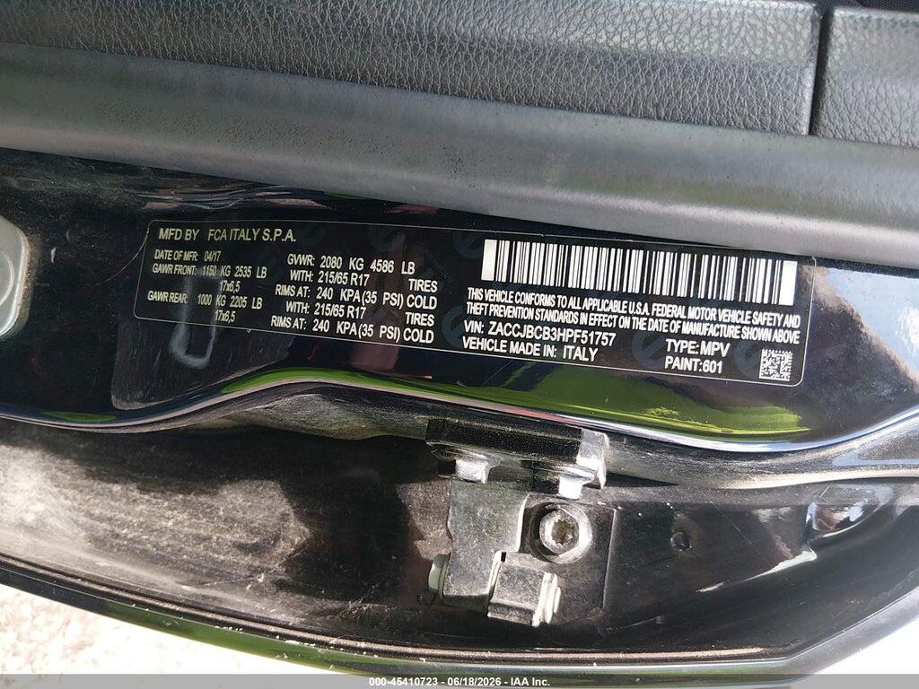 ZACCJBCB3HPF51757 2017 JEEP RENEGADE photo no. 9