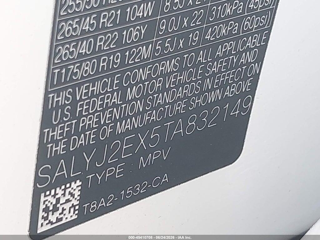 SALYJ2EX5TA832149 2026 LAND ROVER RANGE ROVER VELAR photo no. 9