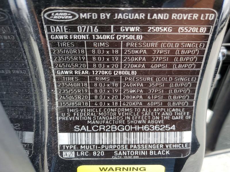 2017 LAND ROVER DISCOVERY SPORT HSE — Фото 13 из 13