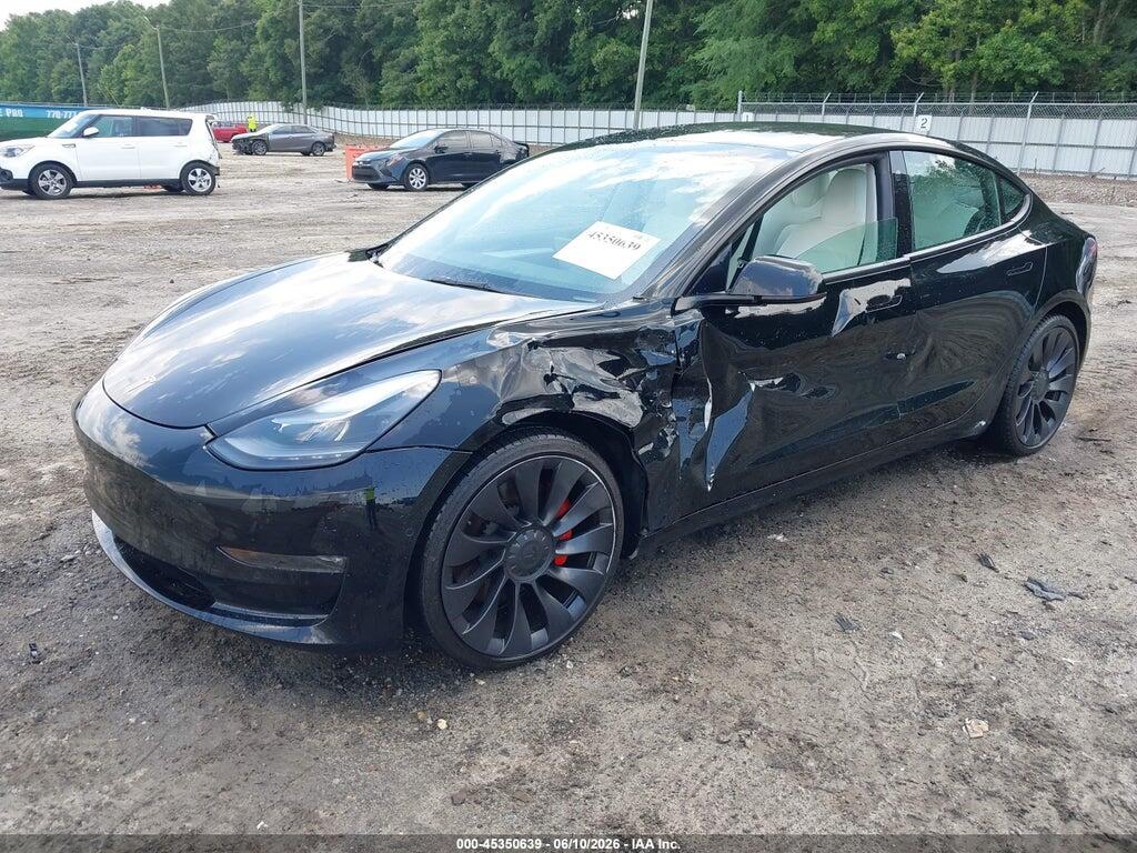 5YJ3E1EC2NF233071 2022 TESLA MODEL 3 photo no. 2