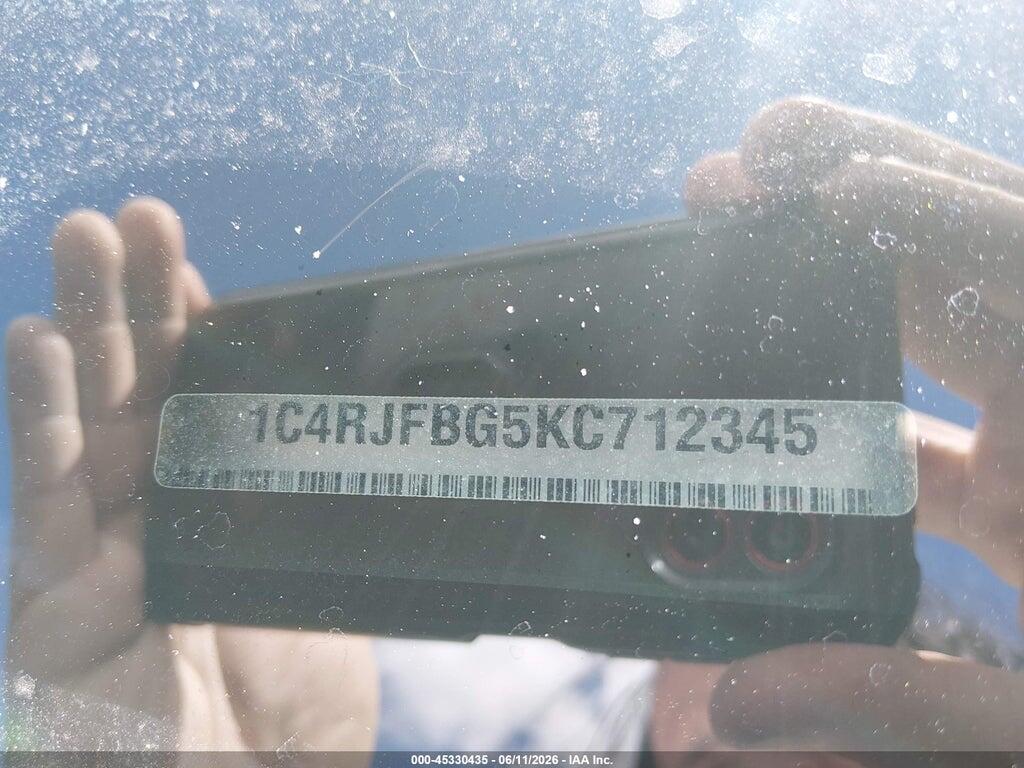 1C4RJFBG5KC712345 2019 JEEP GRAND CHEROKEE photo no. 9