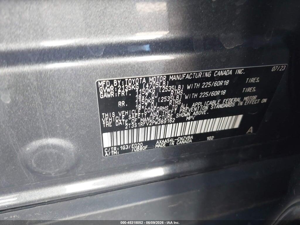 2T3S1RFV2PW389162 2023 TOYOTA RAV4 photo no. 9