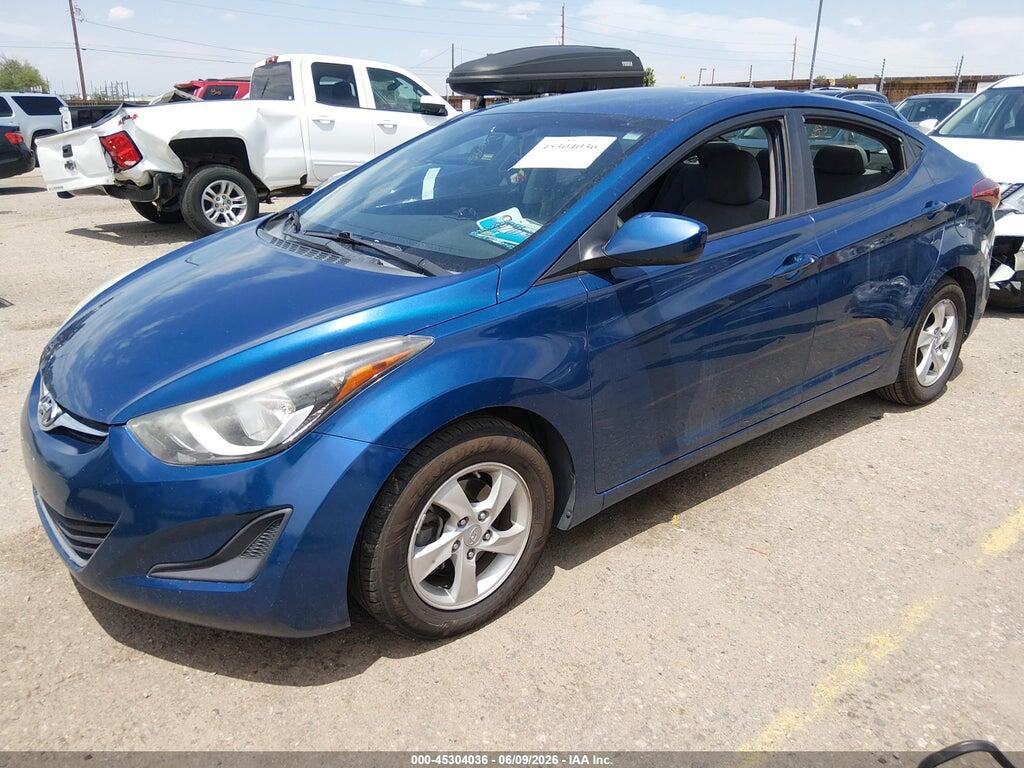 KMHDH4AEXEU215294 2014 HYUNDAI ELANTRA photo no. 2